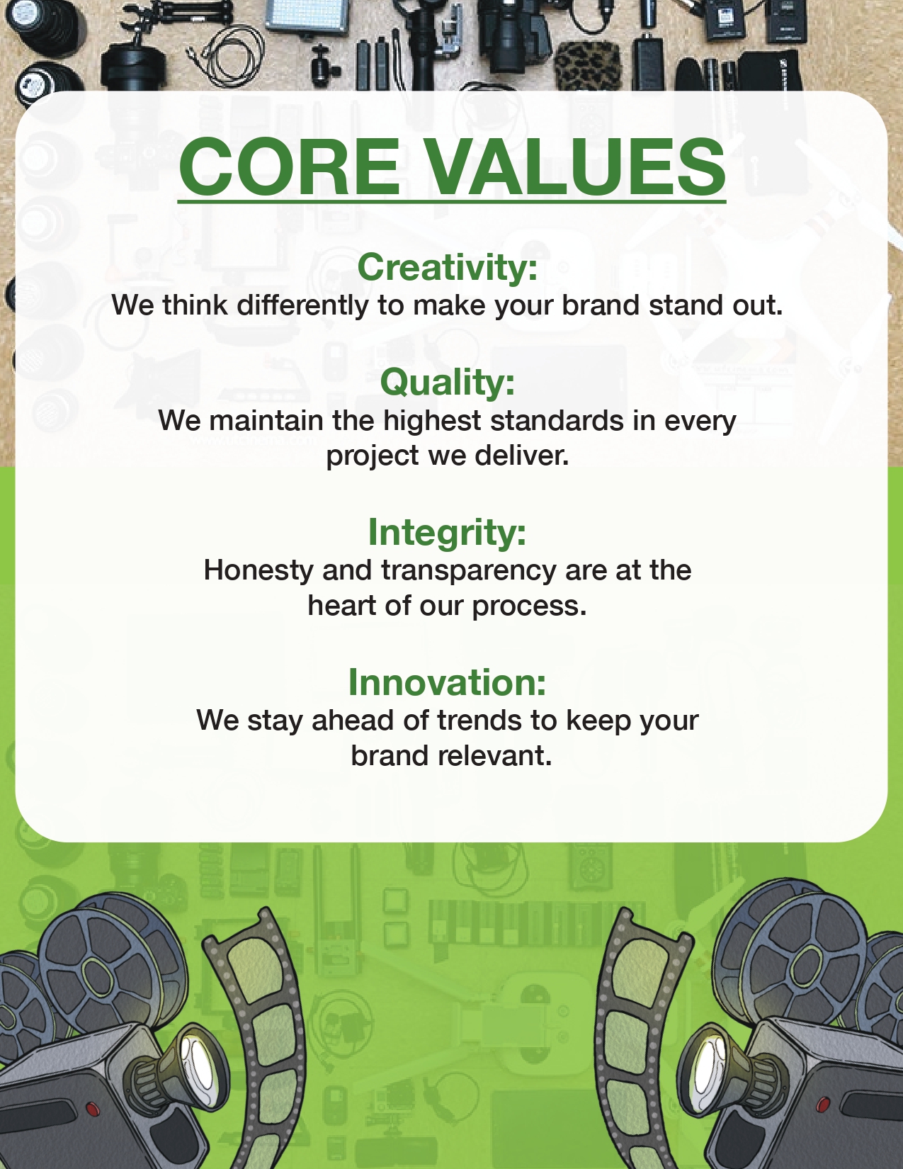 See The Frame Media Works - Page 3 Core Values